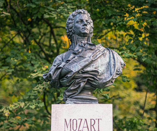 Byste av Mozart