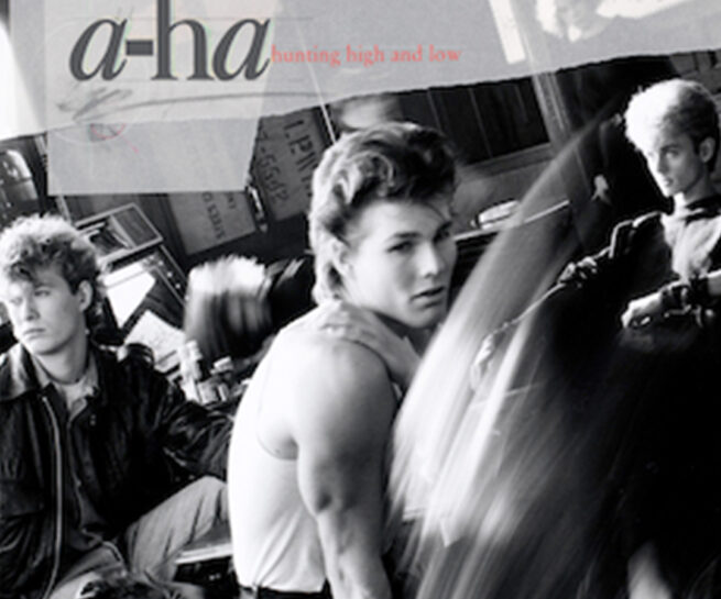 Albumcoveret til Hunting High and Low av a-ha