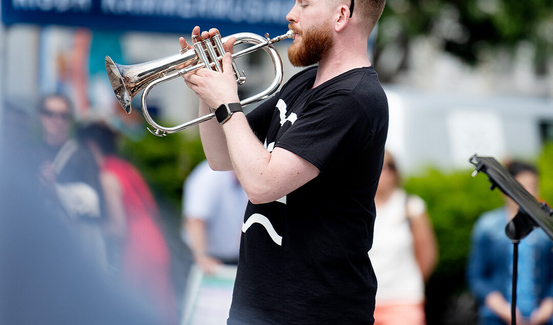 Trompetist Sebastian Haukås